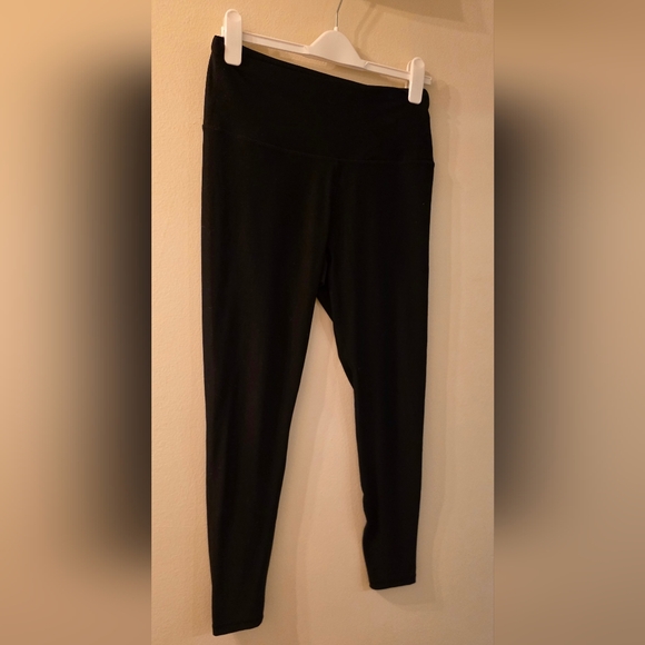 Tesla Pants - Tesla Womens Classic Black Leggings (Size Large)